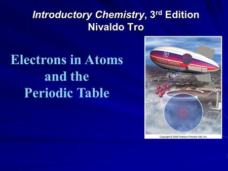 Introductory Chemistry, 3 rd Edition Nivaldo Tro Electrons in Atoms and the Periodic Table.