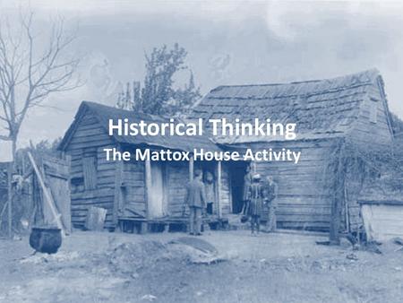 The Mattox House Activity