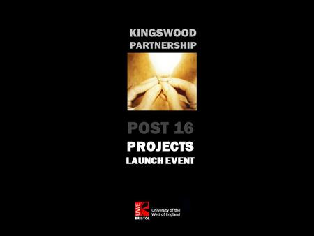 KINGSWOOD PARTNERSHIP POST 16 PROJECTS LAUNCH EVENT.