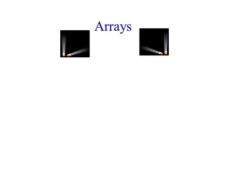 Arrays. 1D Array Representation In C 1-dimensional array x = [a, b, c, d] map into contiguous memory locations Memory abcd start location(x[i]) = start.