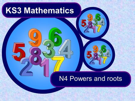 KS3 Mathematics N4 Powers and roots