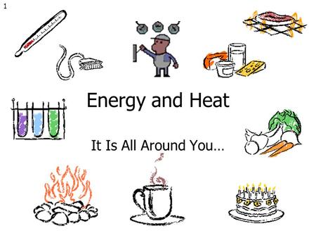 1 Energy and Heat It Is All Around You…. 2 You have heard the word “ENERGY” before, but how is it defined by a scientist? Energy is defined as “the ability.