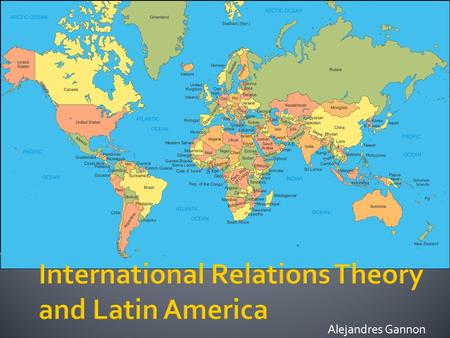 Alejandres Gannon. Section Uno (One)  Unit of political organization 1) Territorial boundaries 2) Sovereignty 3) Monopoly on the legitimate use of.