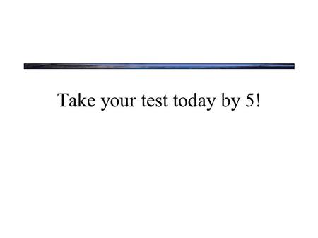 Take your test today by 5!. Shadowing Many early studies employed variations on a paradigm called “shadowing” “Four score and seven years ago…” “It was.