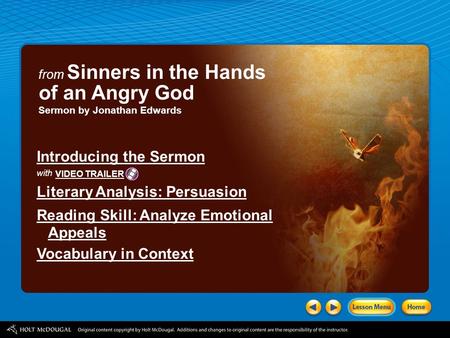 Sinners in the hands of an angry god metaphors