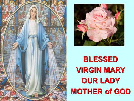 BLESSED VIRGIN MARY OUR LADY MOTHER of GOD Today is Monday, 18 May 2015Monday, 18 May 2015Monday, 18 May 2015Monday, 18 May 2015 It is now 16:25 hrs.