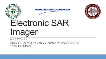 Electronic SAR Imager Milestone #1