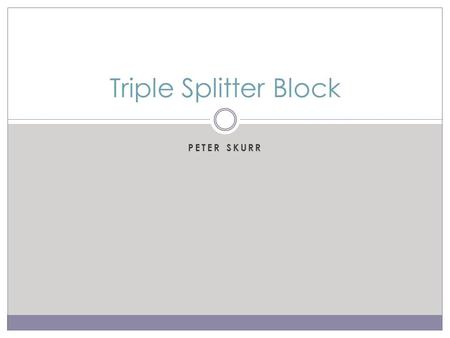 PETER SKURR Triple Splitter Block. Current Deal… Not What You Think 1203m 2 3 bed 2 bath 3 lots Tennis Court!