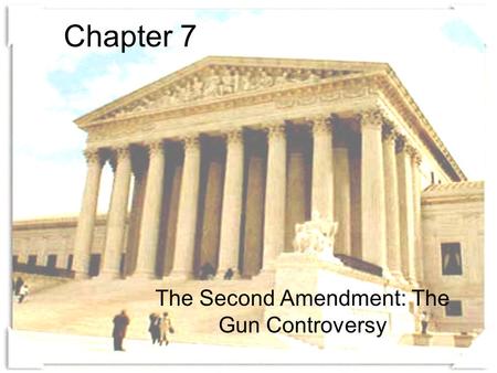 The Second Amendment: The Gun Controversy