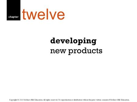 developing new products