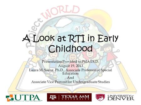 A Look at RTI in Early Childhood