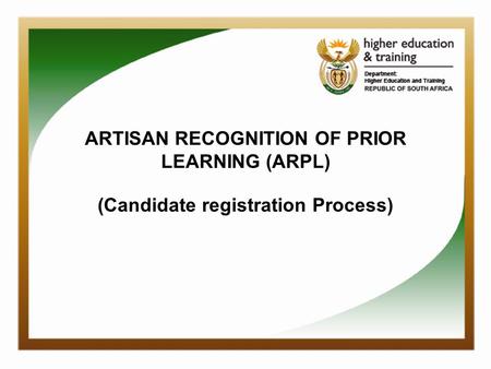 Registration Process For easy access to the ARPL program, All candidates will have to register on our website, in 3 easy steps.