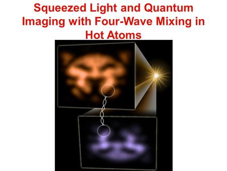Squeezed Light and Quantum Imaging with Four-Wave Mixing in Hot Atoms.
