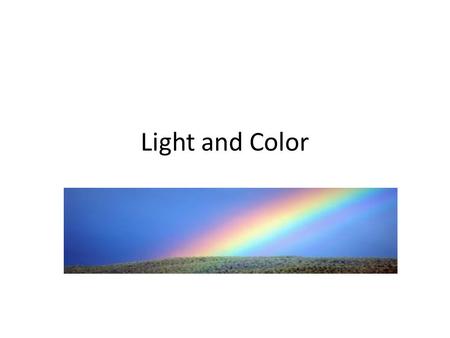 Light and Color. Electromagnetic Spectrum Tour the electromagnetic spectrum  magnetic-spectrum.html