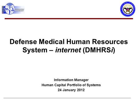 Defense Medical Human Resources System – internet (DMHRSi)