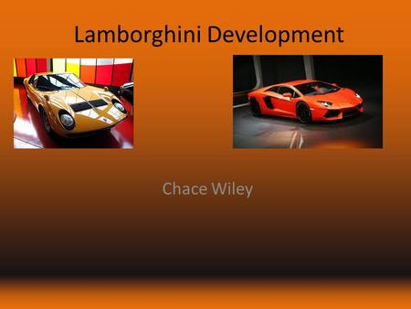 Lamborghini Development Chace Wiley. From oldest to newest JalpaMiura P400SVCountach DiabloGallardoReventon Lamborghini Aventedor.