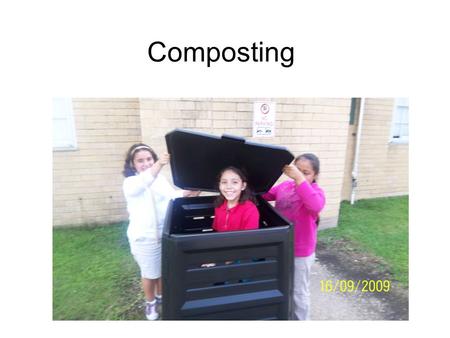Composting. In an effort to learn about soil composition, responsible use of resources and needs of the plants in a garden, our GREW Crew began a composting.