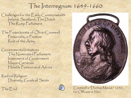 The Interregnum: Challenges for the Early Commonwealth
