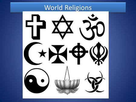 World Religions. Location of Religions around 1500.