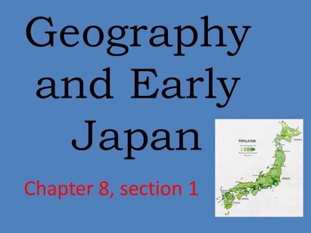 Geography and Early Japan