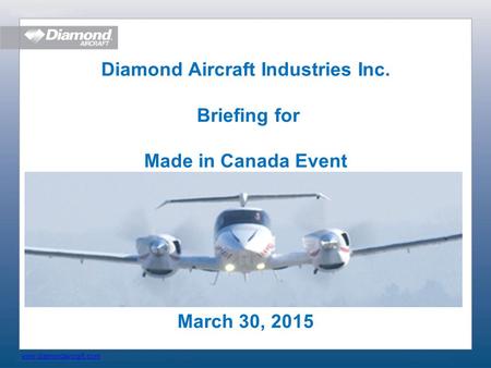 Diamond Aircraft Industries Inc