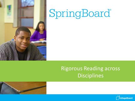 Rigorous Reading across Disciplines