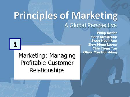 Learning Objectives After studying this chapter, you should be able to: Define marketing and outline the steps in the marketing process Explain the importance.