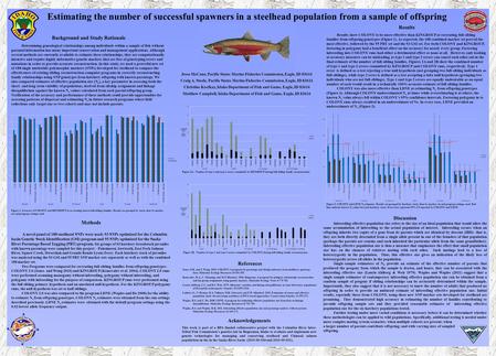Estimating the number of successful spawners in a steelhead population from a sample of offspring Jesse McCane, Pacific States Marine Fisheries Commission,