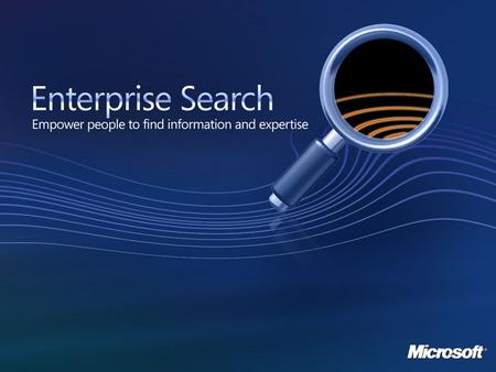 Using SharePoint Server 2007 for Site and Enterprise Search at Monsanto Company Vincent L. Arter, Jr. Project Lead Portals and Collaboration Monsanto.