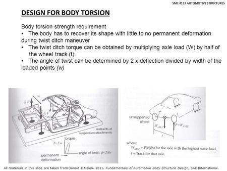 DESIGN FOR BODY TORSION