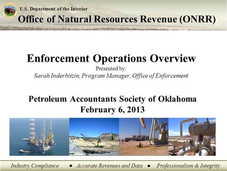 Petroleum Accountants Society of Oklahoma February 6, 2013