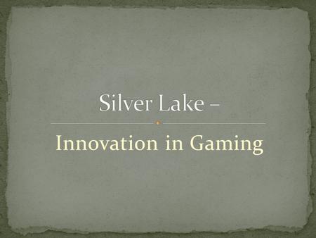 Innovation in Gaming. Is this a good idea for your library?