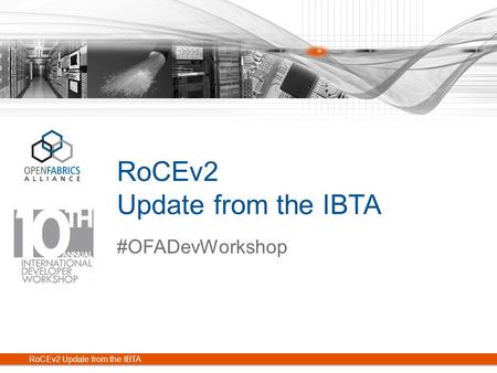 RoCEv2 Update from the IBTA