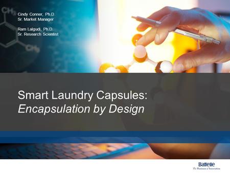 Smart Laundry Capsules: Encapsulation by Design