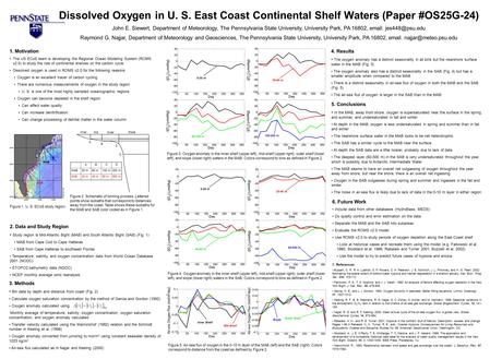 3. Methods Bin data by depth and distance from coast (Fig. 2) Calculate oxygen saturation concentration by the method of Garcia and Gordon (1992) Oxygen.