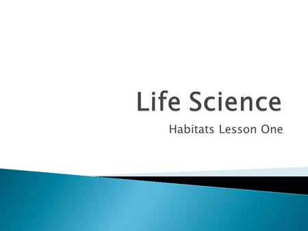 Habitats Lesson One.  STSE 108-3, 108-6- Identify their own and their families’ impact on habitats and describe how personal actions help conserve habitats.