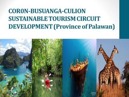 COR0N-BUSUANGA-CULION SUSTAINABLE TOURISM CIRCUIT DEVELOPMENT (Province of Palawan)