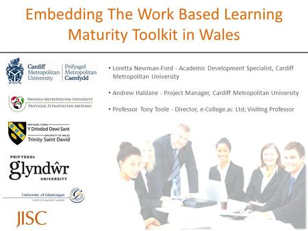 Embedding The Work Based Learning Maturity Toolkit in Wales