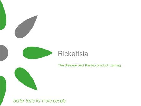 The disease and Panbio product training