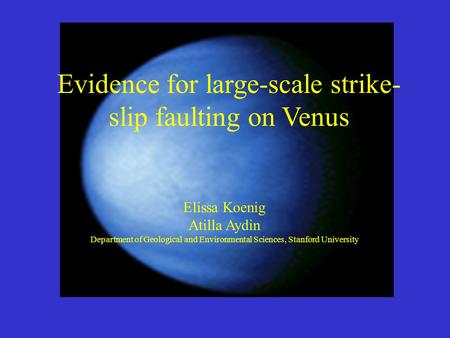Evidence for large-scale strike-