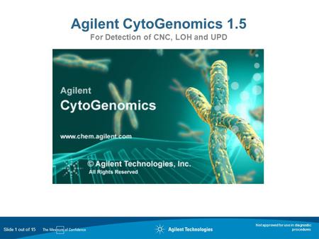 Agilent CytoGenomics 1.5 For Detection of CNC, LOH and UPD