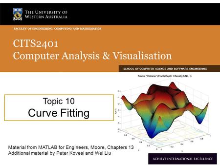 CITS2401 Computer Analysis & Visualisation