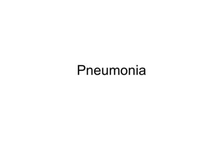 Pneumonia. What is Pneumonia? Pneumonia is an inflammatory condition of the lung characterized by inflammation of the parenchyma of the lung (alveoli)