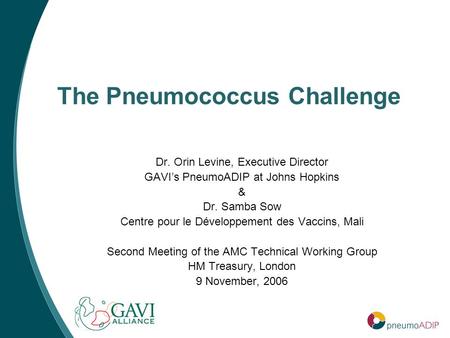 The Pneumococcus Challenge