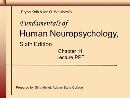 Human Neuropsychology,