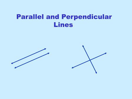Parallel and Perpendicular Lines. Gradient-Intercept Form Useful for graphing since m is the gradient and b is the y- intercept Point-Gradient Form Use.