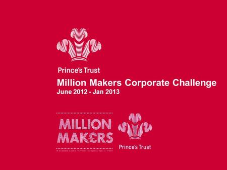 Million Makers Corporate Challenge June 2012 - Jan 2013.