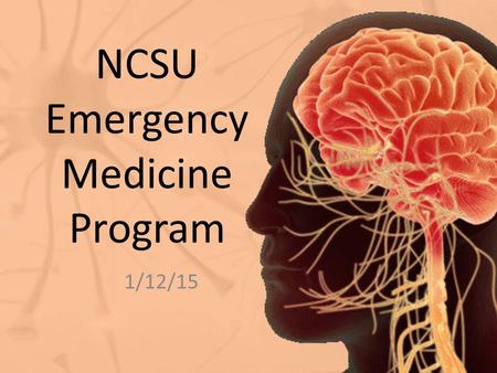 NCSU Emergency Medicine Program