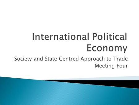 International Political Economy