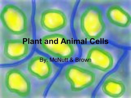 Plant and Animal Cells By: McNutt & Brown.